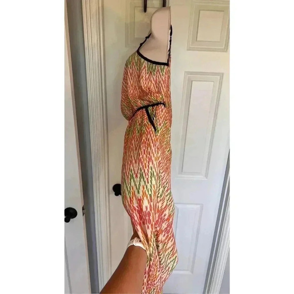 Haute Hanger Women’s M Pants Tank Top One Piece Romper Pockets Orange Green - Picture 4 of 12